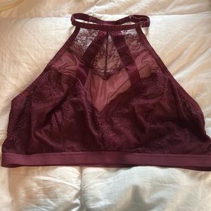 EUC Torrid Burgundy High Neck Bralette
